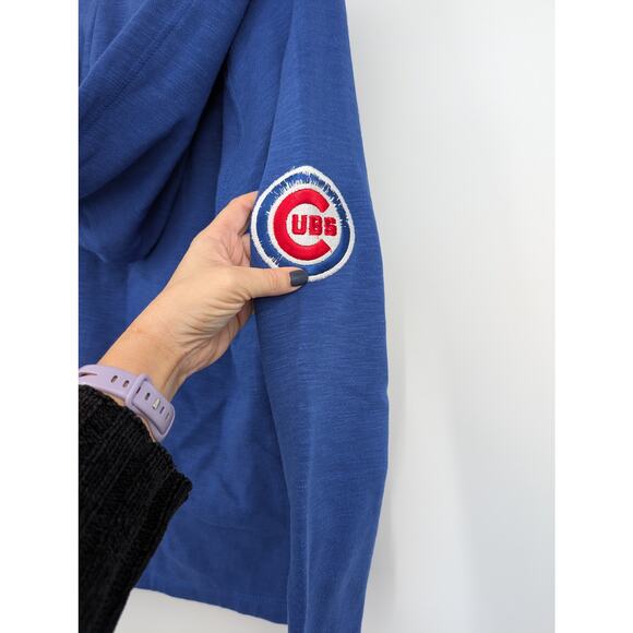 Chicago Cubs Soft as a Grape Women's Small Pull Over Hooded Sweatshirt Baseball - Picture 7 of 7